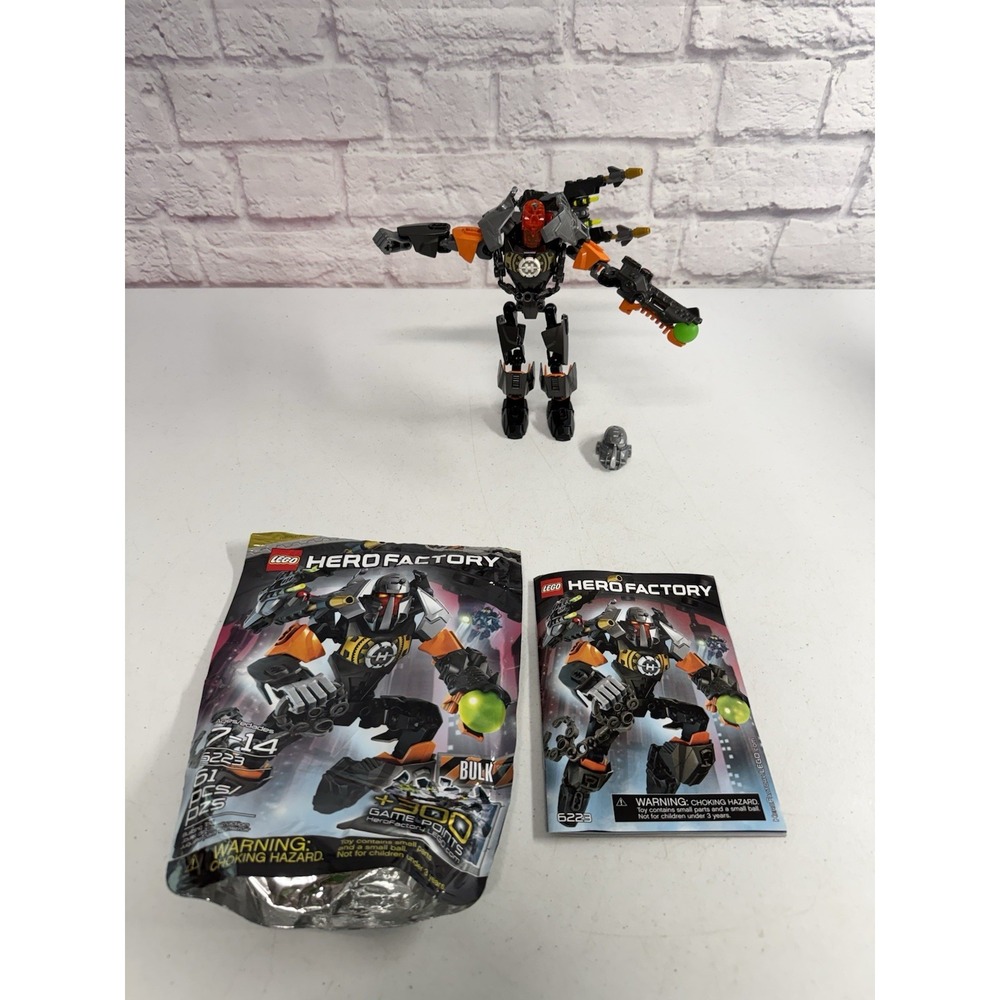 Lego Hero Factory Bulk 6223 100% Complete Instructions Bag Retired!